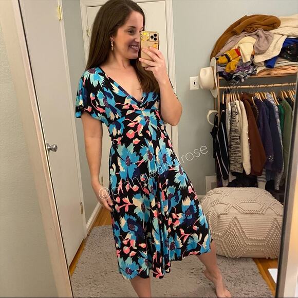 Temperley London Floral Midi Dress - Picture 9 of 16